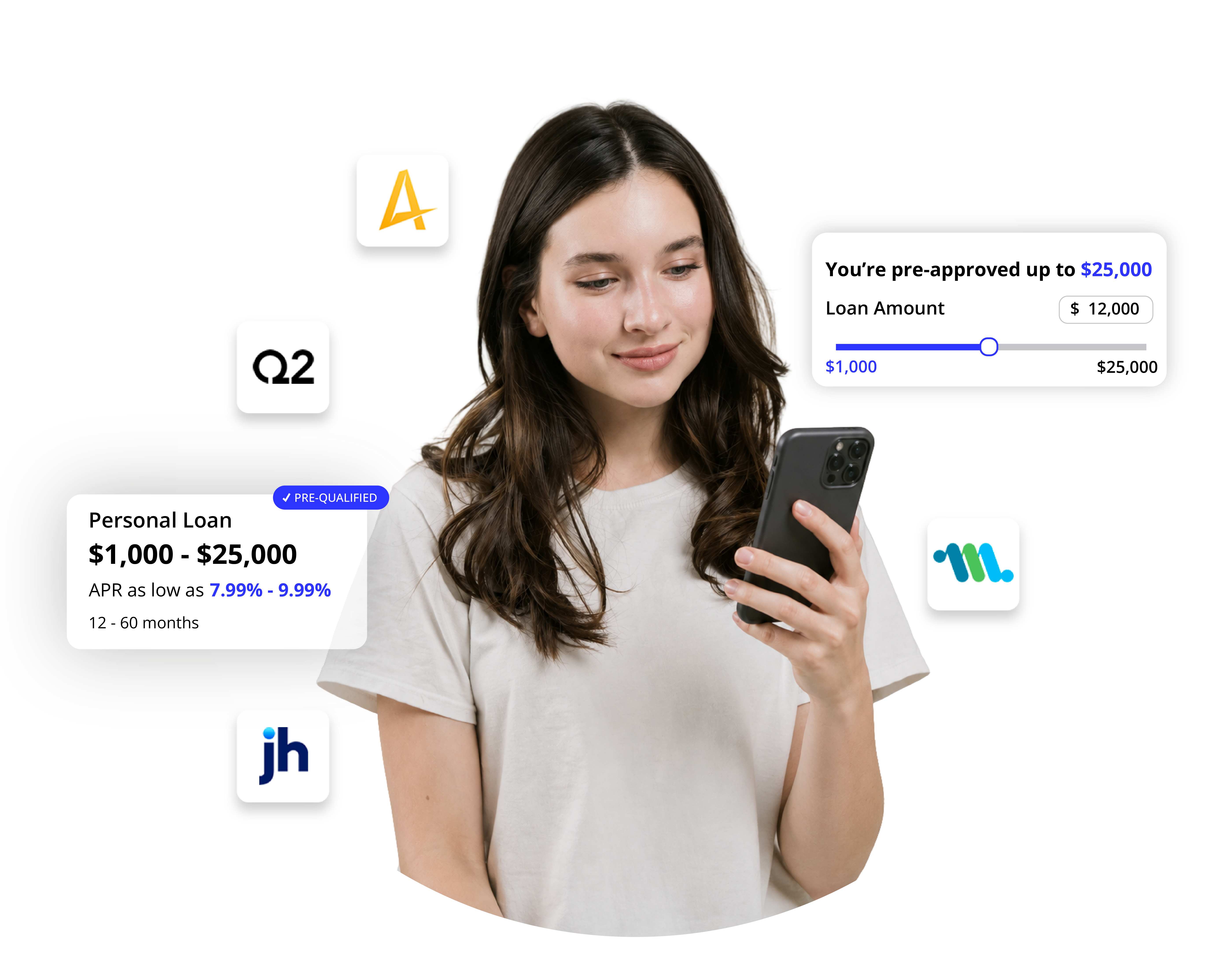 Borrower reviewing a pre-approved offer