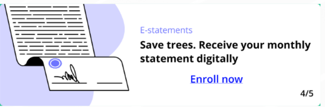 E-statements ad